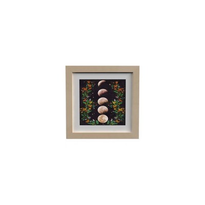 13" x 15" Moon Phases Wall Art Brown - PTM Images