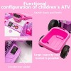 TopComfy Baby Walkers Kids Ride On Four Wheels Quad Kids Toys Kids Fun Gift Adjustment Large Comfort Seat for Girls and Boys, Pink, 26.4"*15"*12.6" - 3 of 4