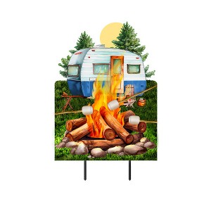 Briarwood Lane Summer Metal Art 27x15 Roasting Marshmallows For Summer Metal Art - 1 of 3