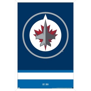 Trends International NHL Winnipeg Jets - Logo 21 Framed Wall Poster Prints - 1 of 4