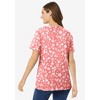 Woman Within Plus Size Perfect Printed Short-Sleeve Scoopneck Tee - 3 of 4