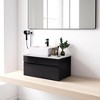 31.5" Wall-Mounted Bathroom Vanity with Vessel Ceramic Sink, Soft-Close Drawer & Doors,Engineered Stone Top(Faucet Not Included) - 4 of 4