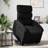 vidaXL Black Faux Leather Stand-Up Recliner Chair - Electric Lift, Manual Recline, Padded Seating with Side Pocket, Sturdy Frame - 2 of 4