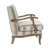 Rinaldo Farmhouse Style Armchair with Romantic Stripes Armchair for Living Room, Lounge, Bedroom Set of 2  | ARTFUL LIVING DESIGN - image 3 of 4