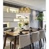 Elegant Lighting Tully 6 lights pendant in brass - 2 of 4