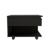 Wengue 1-Drawer 1-Shelf Lift Top Coffee Table for Modern Living Spaces - 4 of 4