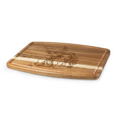 Toscana Disney Little Mermaid Ovale Acacia Cutting Charcuterie Board
