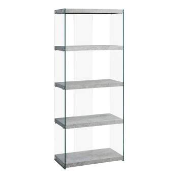 Hollow Core/Tempered Glass Bookcase - EveryRoom