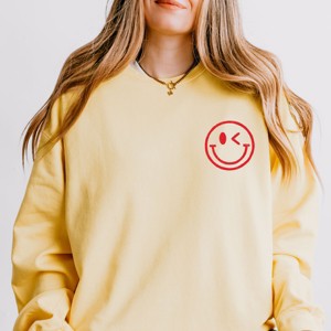 S.W.Smiley Fishing Club Anchor - Women's Lightweight Garment Dyed Sweatshirt - 1 of 4