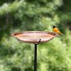 BBG18 18" Pure Copper Bird Bath on Garden Pole - Good Directions - 4 of 4