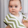 Chenille Knitted Blanket - Sage Chevron - 4 of 4