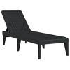 vidaXL Sun Lounger Anthracite 73.2"x23.6"x11.4" PP - 2 of 4