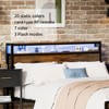 NicBex Full/Queen Platform Bed Frame with LED Lights and Charging Station,Large Under Bed Storage,Solid and Stable,No Box Spring Needed,Easy Assembly - 3 of 4