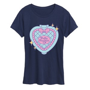 Women's - Polly Pocket - Quilted Heart Case Short Sleeve Graphic T-Shirt - 1 of 4