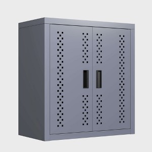 ORRD Metal garage cabinet with door, wall-mounted storage cabinet, floating tool cabinet for basements, kitchens, and warehouses - 1 of 4