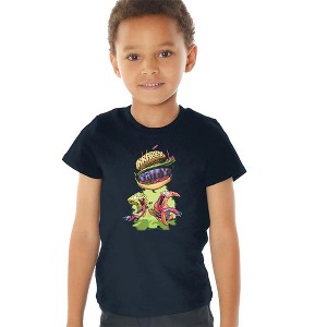 Toddler Boys' Spongebob Krabby Patty From the Sky T-Shirt Navy - 1 of 4