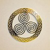 Slickblue Celtic Metal Wall Art – 12" Round Hanging Decor in 8 Irish Designs & 4 Finish Options for Home - 3 of 4