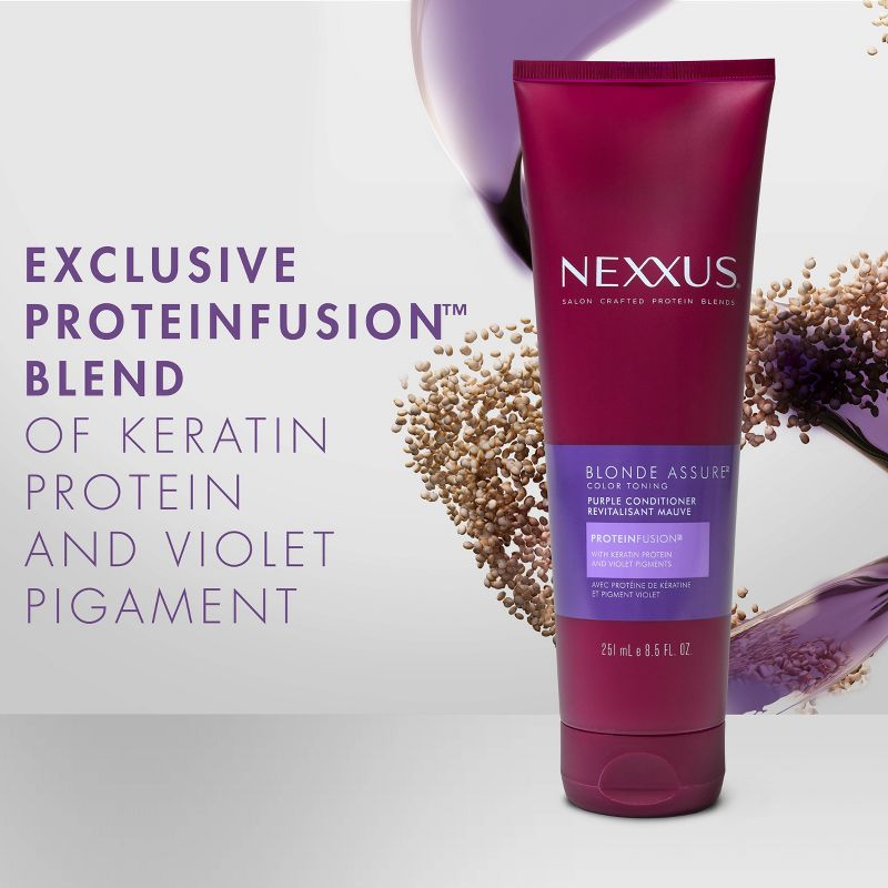 Nexxus Hair Color Blonde Assure Purple Conditioner For Blonde and Bleached Hair Keratin Conditioner - 8.5 fl oz, 6 of 10