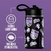 NBA Sacramento Kings 14oz Kids Stainless Steel Water Bottle With Straw Lid and Flexible Handle - 3 of 4