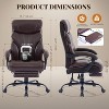 Office Chair with Foot Rest, PU Home Computer Desk Chairs with Ergonomic Back Support, 360¡ãSwivel Free, 500LBS Big and Tall Office Chair - 4 of 4