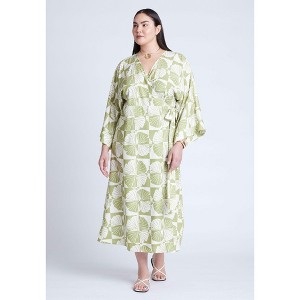 ELOQUII Duster Sleeve Maxi Wrap Dress - 1 of 3