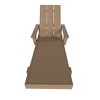 WestinTrends Ashore Modern Reclining Chaise Lounge With Arms & Wheels - 3 of 4