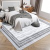 Area Rugs for Bedroom, Living Room Machine Washable Low Pile Area Rugs Machine Washable Large Carpet for Dining Room Playroom Home Office Decor - 3 of 4
