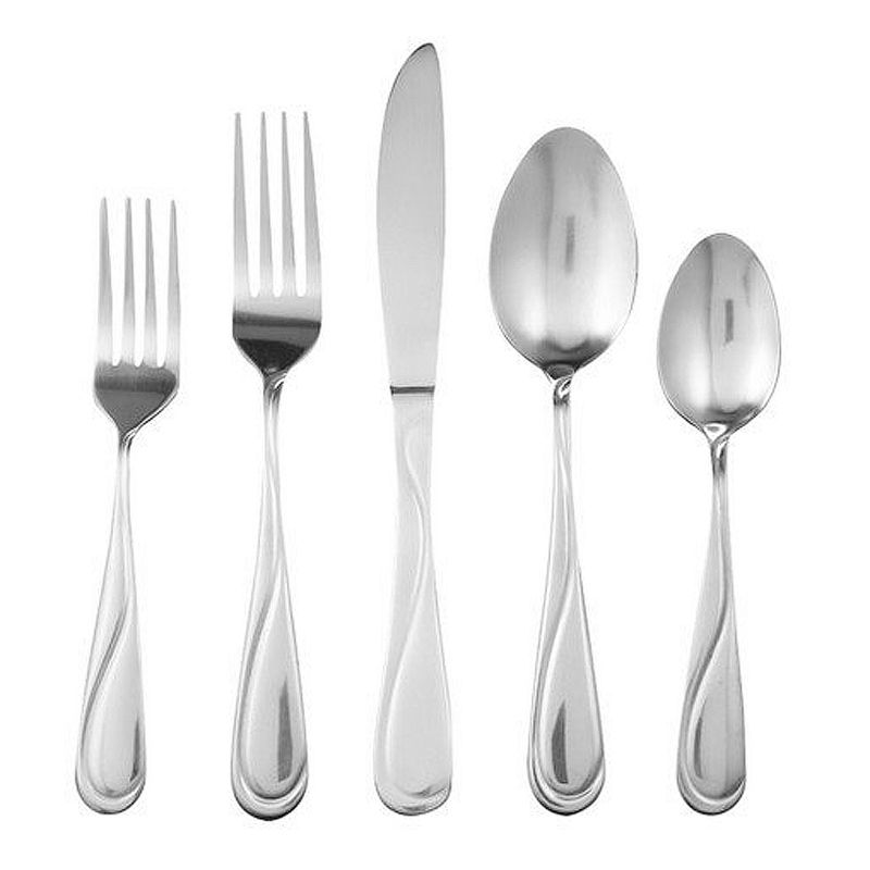 Gibson Home Trillium Plus 24 Piece Stainless Steel Flatware Set with 4 Steak Knives, 3 of 7