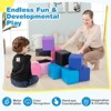 Infans 12 PCS Foam Building Blocks 5.5" x 5.5" Colorful Climbing Foam Soft Cubes - 2 of 4