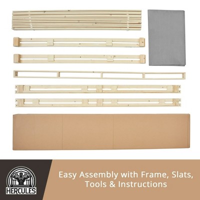 Twin 4-Inch Low Profile Wooden Mattress Foundation