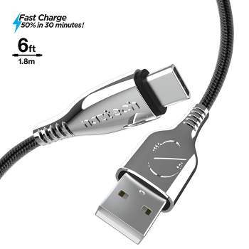 Naztech TITANIUM USB to USB-C Braided Cable