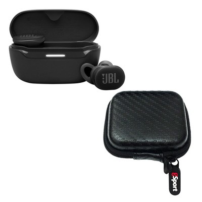 JBL Endurance Race 2 Noise Cancelling True Wireless Sport Earbud Bundle with gSport Case (Black)