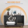 FURNIinspire Pet Crates and Houses, Multi-Functional Cat Cabinet, Comfortable Cat Space with Entrances, for Home, Black, 33.5"*18.5"*19.9" - 3 of 4