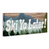 Stupell Industries Ski Ya Later Sports Pun Rustic Mountain Forest, 30" x 13" - 3 of 4