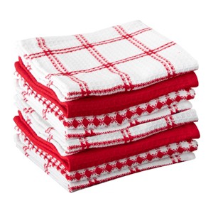 T-fal Coordinating Flat Waffle Weave Dish Cloth  Eight Pack - 1 of 4