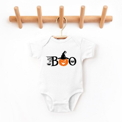 The Juniper Shop Boo Pumpkin Baby Bodysuit