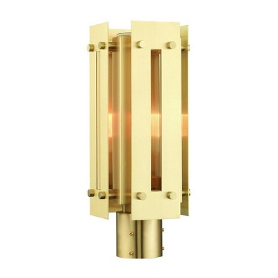 Livex Lighting Utrecht 1 - Light Post Light in  Satin Brass