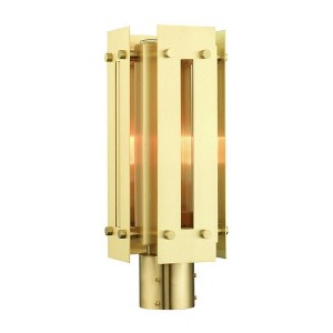 Livex Lighting Utrecht 1 - Light Post Light in  Satin Brass - 1 of 2