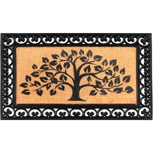 A1HC Natural Coir & Rubber Door Mat, 30"x48", Anti-Shed, Fade-Resistant Outdoor Entrance Doormat - 1 of 4