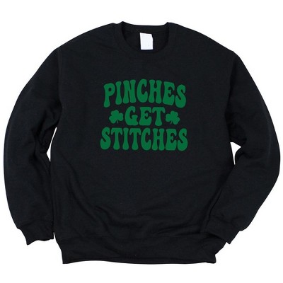 Simply Sage Market Women's Graphic Sweatshirt Pinches Get Stitches
