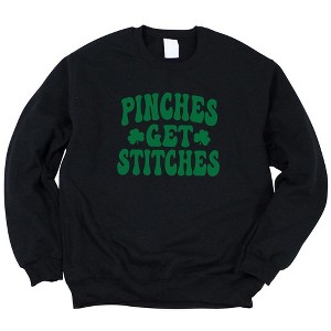 Simply Sage Market Women's Graphic Sweatshirt Pinches Get Stitches - 1 of 3