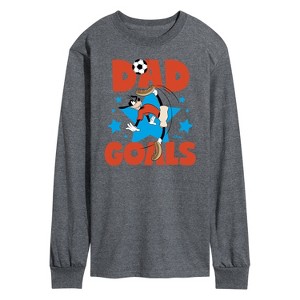Men's - Disney - Goofy Dad Goals Long Sleeve Graphic T-Shirt - 1 of 3