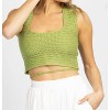 Women's KNIT CROSS-TIE BACK CROP TOP - Polagram - 3 of 4