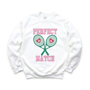 Simply Sage Market Women's Graphic Sweatshirt Perfect Match Tennis - 1 of 3