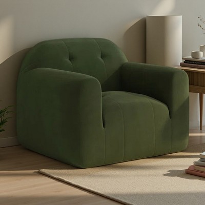 Modern Club Chair Sleek Accent Chair for Living Room or Office