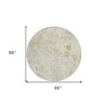 Khaki Beige And Tan Floral Washable Indoor Outdoor Area Rug - 3 of 4