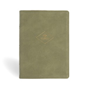 CSB Women's Study Bible, Sage Suedesoft Leathertouch, Indexed - by  Csb Bibles by Holman (Leather Bound) - 1 of 1