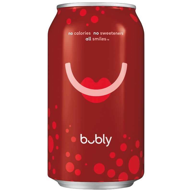 bubly Cherry Sparkling Water - 8pk/12 fl oz Cans, 5 of 8