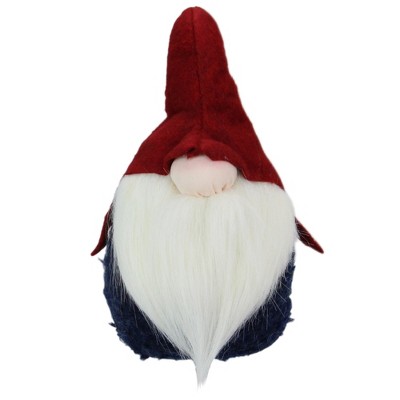 Northlight 10" Red and White Gnome with Hat Christmas Figurine