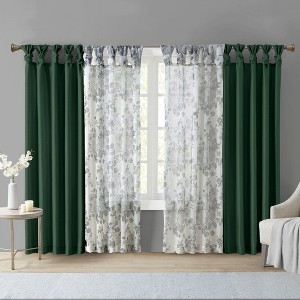 PAGED Twist Tab Lined Total Blackout Window Curtain Panel, Privacy Curtain for Bedroom & Living Room - 1 of 4